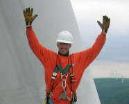 Success on top of Wind Tower | Precision Filtration Products