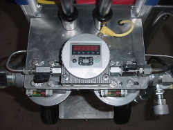 Particle Counter on Mobile Filtration Cart