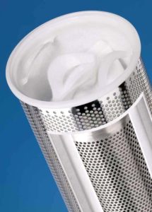 Bag filters for liquids, end view