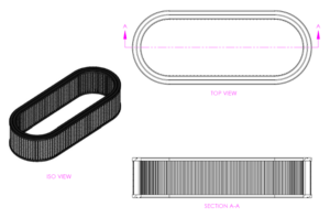 Custom air filter, final design