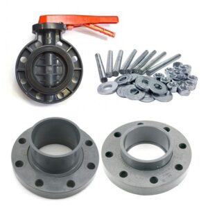 Butterfly valve set